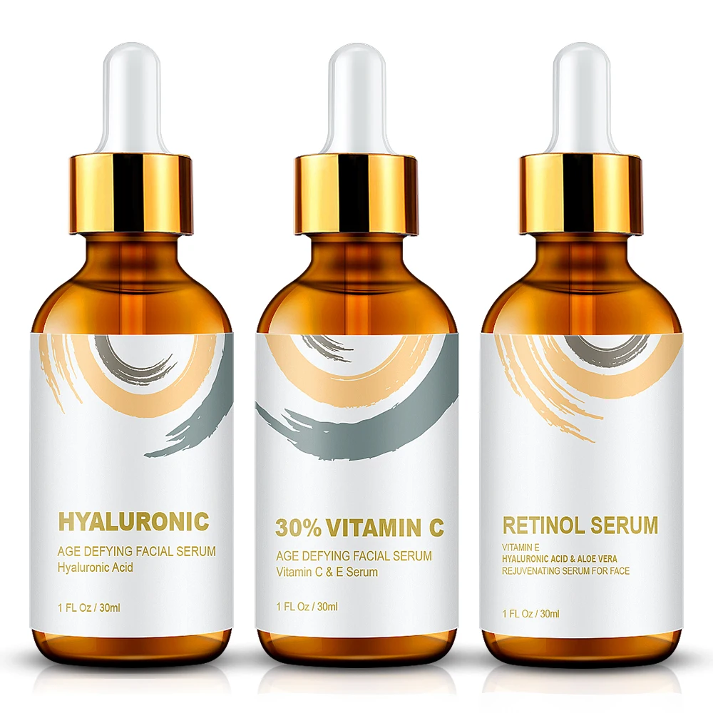 ENVISHA retinol hyahuronic acid vitamin c serum set custom private label face skin care sets with logo
ENVISHA retinol hyahuronic acid vitamin c serum set custom private label face skin care sets with logo