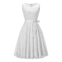 Dresses Women Lady Elegant Casual White Lace-Accent Ruffle Sleeveless A-Line Dress Vintage Dresses
Dresses Women Lady Elegant Casual White Lace-Accent Ruffle Sleeveless A-Line Dress Vintage Dresses