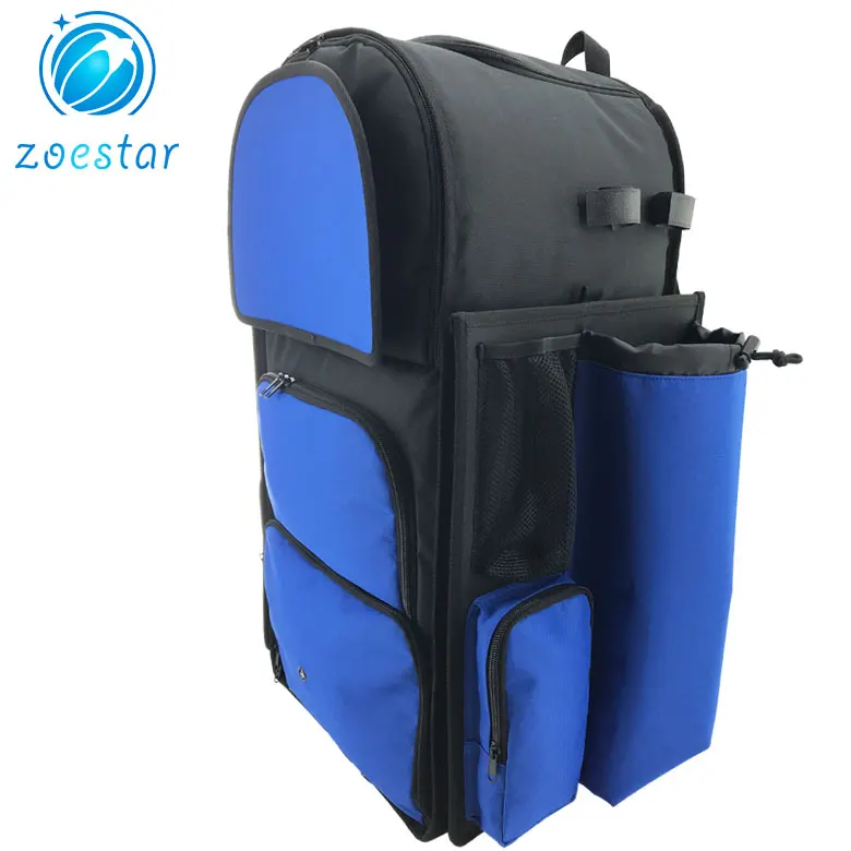 Detachable side pockets baseball bag cricket backpack multi-use helmet backpacks with shoes pocket