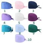 Nurse Wholesale Unisex Lightweight Plain Cotton Medical Doctor Nurse White Caps