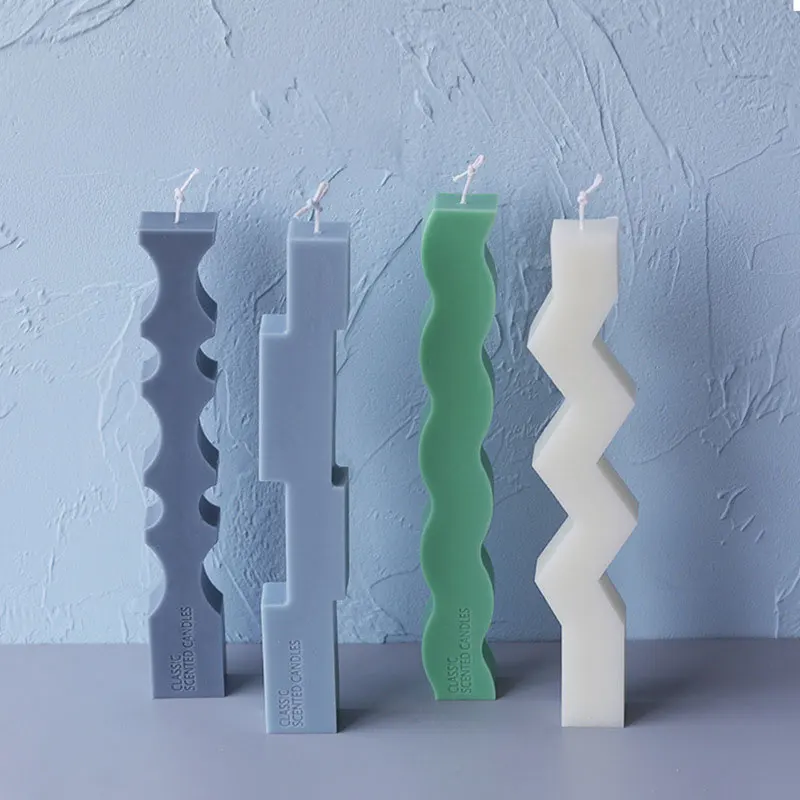 New Shaped Bar Candle Silicone Mold European-style Simple Home Decoration Candle Mould Silicone scented candle, Transparent
New Shaped Bar Candle Silicone Mold European-style Simple Home Decoration Candle Mould Silicone scented candle, Transparent