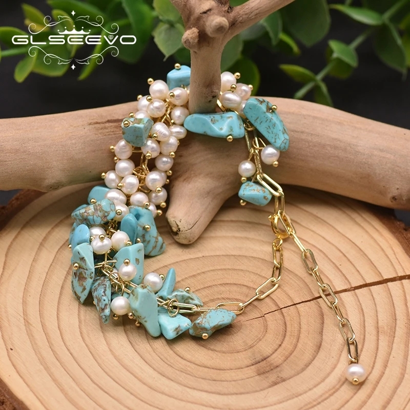 Natural Turquoise Pearl Bracelet Adjustable Trendy Luxury Jewelry For Women Wedding Gifts Handmade High Quality
Natural Turquoise Pearl Bracelet Adjustable Trendy Luxury Jewelry For Women Wedding Gifts Handmade High Quality