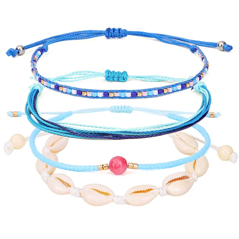 Simple Fashion Shell Seed Beads Braided Bracelet Set,Colorful Wax Line Woven Bracelet,Multi-layer Braided Hand Bracelet, As picture
Simple Fashion Shell Seed Beads Braided Bracelet Set,Colorful Wax Line Woven Bracelet,Multi-layer Braided Hand Bracelet, As picture