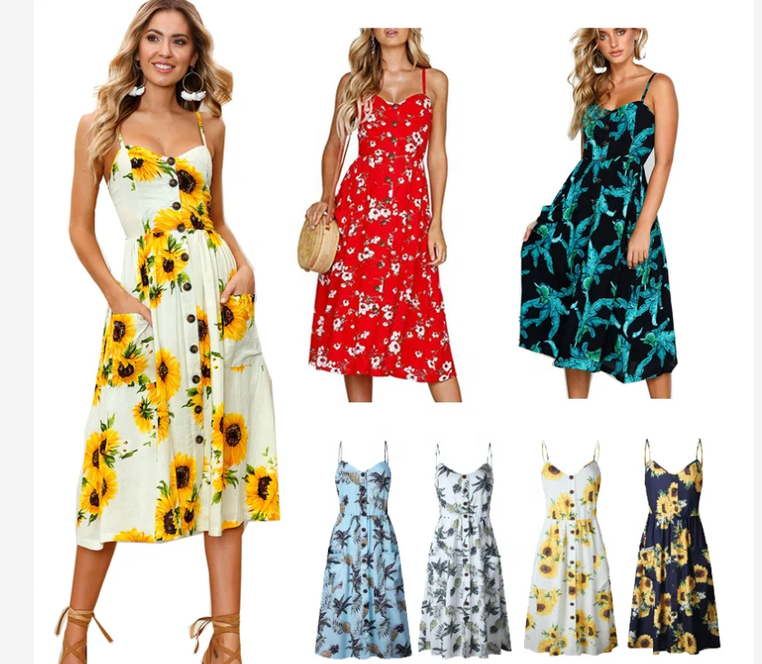 Fashion Casual Women Sexy Summer Floral Printed Backless Sleeveless Plus Size Button Striped Beach Dress
Fashion Casual Women Sexy Summer Floral Printed Backless Sleeveless Plus Size Button Striped Beach Dress