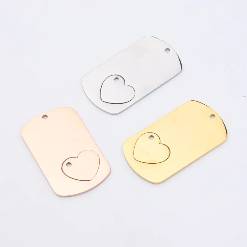Metal Charms Hollow Heart Diy Laserable Engravable Stainless Steel Blank Military Dog Tag Jewelry Charms Pendant For Necklace, Gold,silver,rose gold
Metal Charms Hollow Heart Diy Laserable Engravable Stainless Steel Blank Military Dog Tag Jewelry Charms Pendant For Necklace, Gold,silver,rose gold