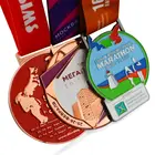 Sport Award Sports Supplier Custom Wholesale Made 3D Metal Sport Running Blank Award Medal
