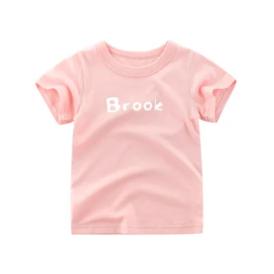 2021 new Korean version of children's summer coat children's short sleeve T-shirt letters
2021 new Korean version of children's summer coat children's short sleeve T-shirt letters