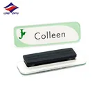 Longzhiyu 13 years china supplier custom made designer acrylic name badges make sublimation magnet name badges