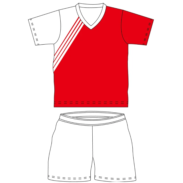 plain red football jersey