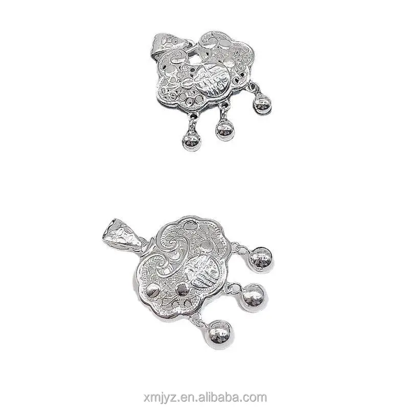 Certified Pure Silver S990 Character Longevity Lock Necklace Double-Sided Hollow Pendant Fine Silver
Certified Pure Silver S990 Character Longevity Lock Necklace Double-Sided Hollow Pendant Fine Silver