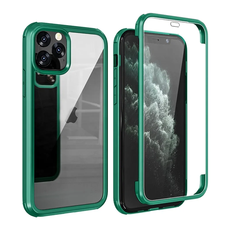 Leyi 360 front and back Double Side Tempered Glass Cover Adsorption TPU Frame Phone Case For iPhone 11 12 Pro Max
Leyi 360 front and back Double Side Tempered Glass Cover Adsorption TPU Frame Phone Case For iPhone 11 12 Pro Max