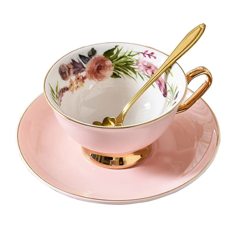 4 Colors Pattern Flower Porcelain Coffee Tea Cups and Saucers Ceramic with Gold Rim Ceramic Cups
4 Colors Pattern Flower Porcelain Coffee Tea Cups and Saucers Ceramic with Gold Rim Ceramic Cups