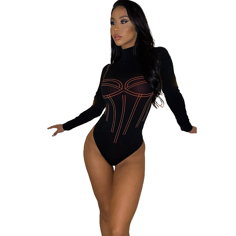 2021 Factory Wholesale High Neck Printed Long Sleeve Bodysuit Women Sexy Lingerie Bodysuit, Customized
2021 Factory Wholesale High Neck Printed Long Sleeve Bodysuit Women Sexy Lingerie Bodysuit, Customized