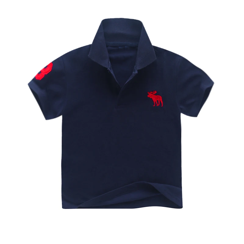 Child Clothes Summer Cotton Short Sleeves Tops Sloid Color T-shirt Kids Boys Polo-shirts
Child Clothes Summer Cotton Short Sleeves Tops Sloid Color T-shirt Kids Boys Polo-shirts