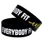 custom size no pain no gain silicone wristband