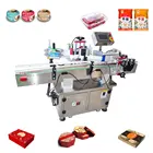 automatic 10ml vial applicator label printing plastic container labeling machine