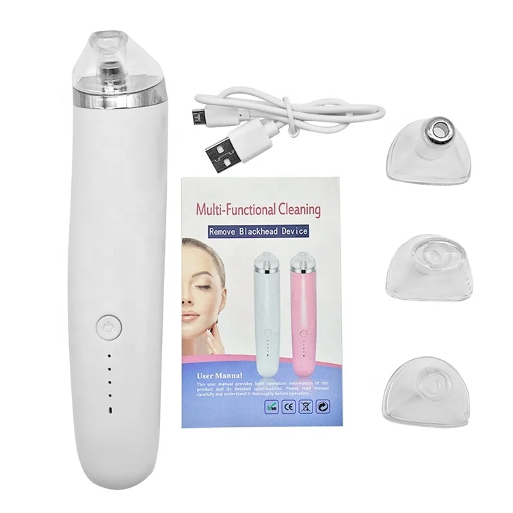 Amazon Hot Selling Portable USB Rechargeable Blackhead Remover Vacuum Facial Pore Cleaner, White
Amazon Hot Selling Portable USB Rechargeable Blackhead Remover Vacuum Facial Pore Cleaner, White