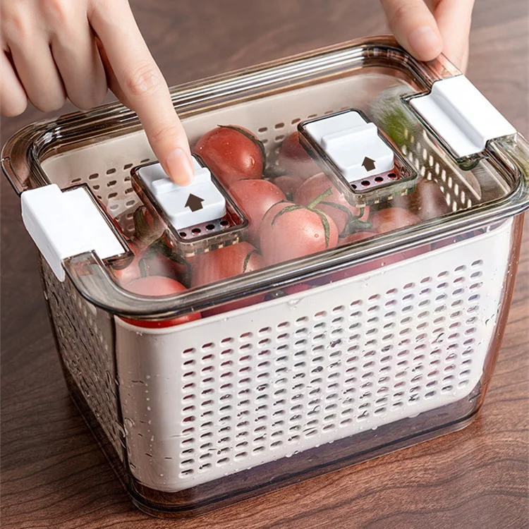 Kitchen Storage Containers Household Vegetable Drain Washing Basket Plastic Sealed Cans Kitchen Storage Box Transpart
Kitchen Storage Containers Household Vegetable Drain Washing Basket Plastic Sealed Cans Kitchen Storage Box Transpart