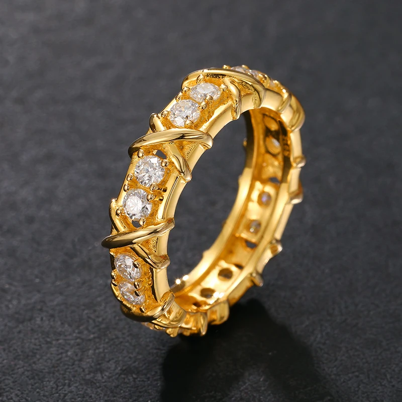 Jewelry Maker Anillos Wholesale 18K Gold Plated 925 Sterling Silver VVS Moissanite Diamond Finger Ring For Men
Jewelry Maker Anillos Wholesale 18K Gold Plated 925 Sterling Silver VVS Moissanite Diamond Finger Ring For Men