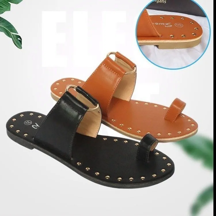 2021 New Arrival Large Size Metal Decoration Women's Summer Casual Flip-flop Sandals Slippers Shoes for Women and Girls, Black,brown
2021 New Arrival Large Size Metal Decoration Women's Summer Casual Flip-flop Sandals Slippers Shoes for Women and Girls, Black,brown