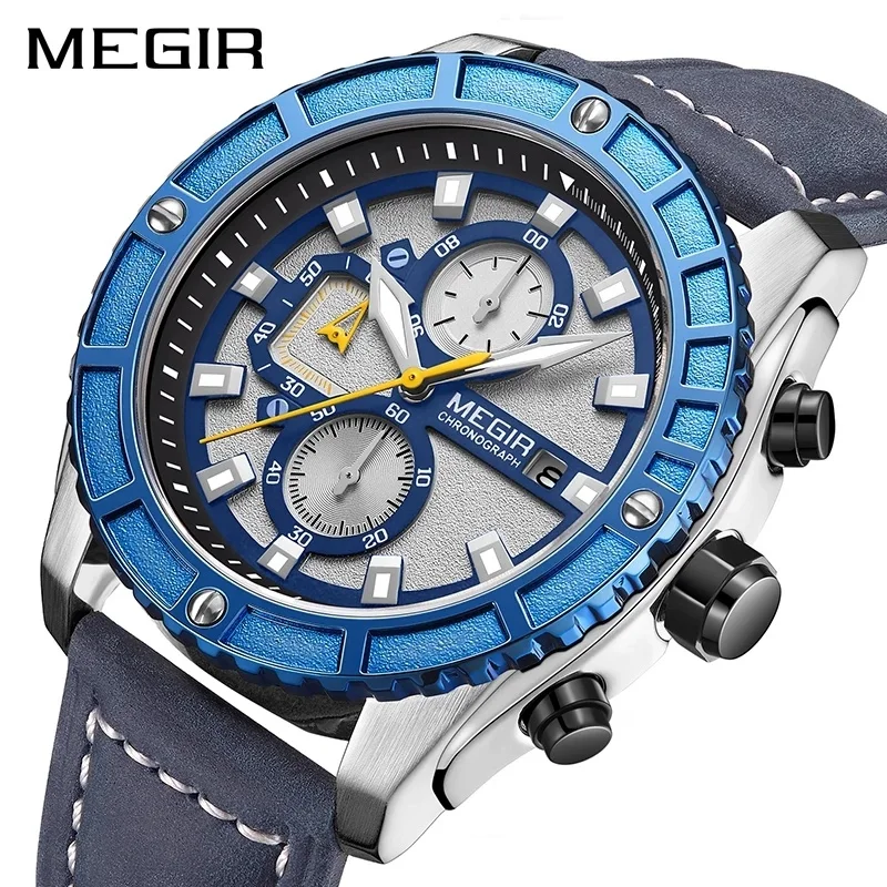 Megir 2119 Functional Man Quartz Watch Chronograph Waterproof Sport Watches Men 2021
Megir 2119 Functional Man Quartz Watch Chronograph Waterproof Sport Watches Men 2021