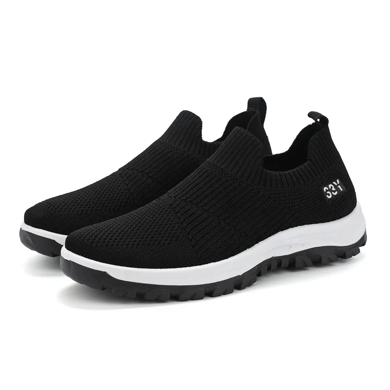 Wholesale factory supply breathable mens sneakers loafers mesh light running jogging shoes men's gym sports sock shoes, White black 
Wholesale factory supply breathable mens sneakers loafers mesh light running jogging shoes men's gym sports sock shoes, White black