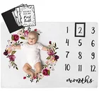 Creative Photography Props Minky Monthly Baby Milestone Blanket