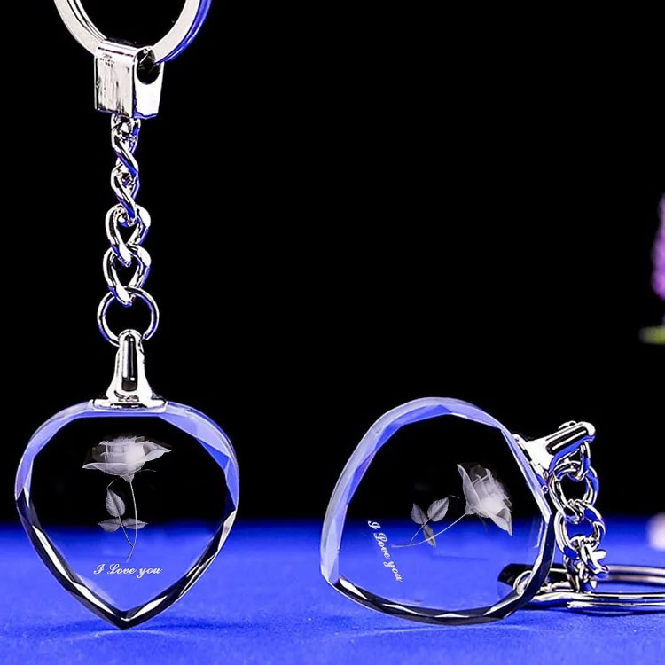 Free Shipping Hot Products Customs Heart Glass Keychain Rose 3d Etched Crystal Keychain For Valentine Day Gifts
Free Shipping Hot Products Customs Heart Glass Keychain Rose 3d Etched Crystal Keychain For Valentine Day Gifts