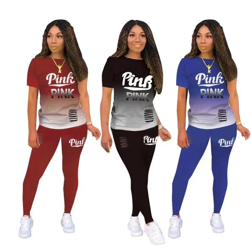 MT213-8028 Summer fashion 2 piece set women casual letter printing women clothing sets
MT213-8028 Summer fashion 2 piece set women casual letter printing women clothing sets
