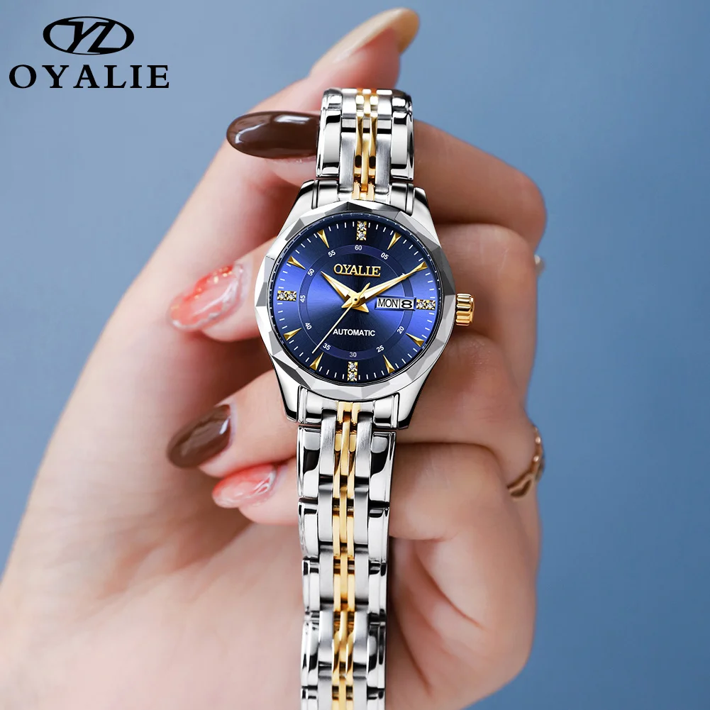 Automatic Movement Ladies Watches Brands Luxury Design Bracelet Stainless Steel Custom Mechanical Women Watches
Automatic Movement Ladies Watches Brands Luxury Design Bracelet Stainless Steel Custom Mechanical Women Watches