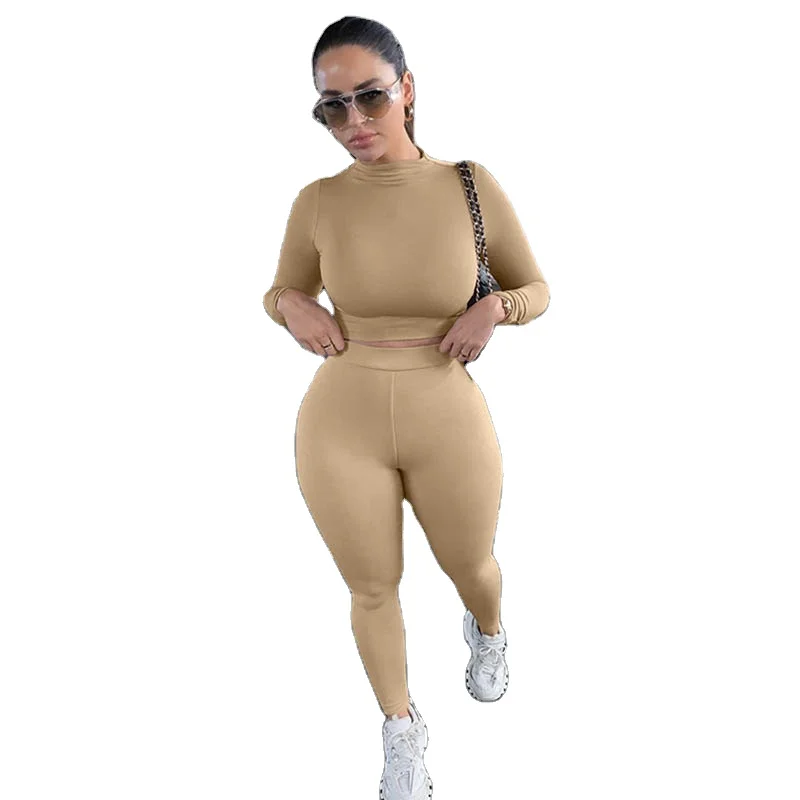S1738131 Spring Fashion Crop Top Stretchy Legging Fitness Casual Women Fitness Matching 2 pieces Sets
S1738131 Spring Fashion Crop Top Stretchy Legging Fitness Casual Women Fitness Matching 2 pieces Sets
