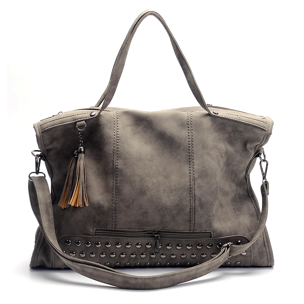 Women's Nubuck Pu Leather Retro Rivet Tassel Bag Portable One-shoulder Diagonal Bag DOM-114747
Women's Nubuck Pu Leather Retro Rivet Tassel Bag Portable One-shoulder Diagonal Bag DOM-114747