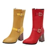 /product-detail/red-long-boots-for-women-shoes-faux-suede-ladies-chunky-heel-martin-boots-62358322236.html