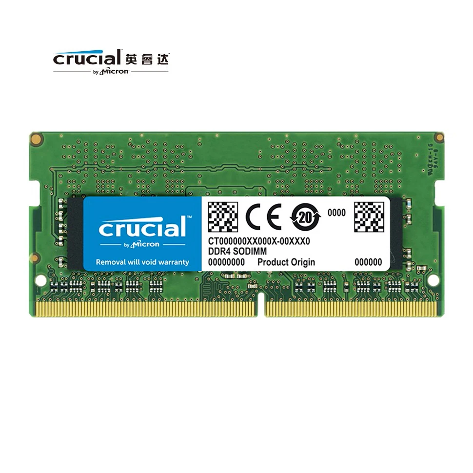 

Original Crucial DDR4 8GB Memory RAM 16GB 32GB 3200MHz ram for Notebook Memory SODIMM Laptop