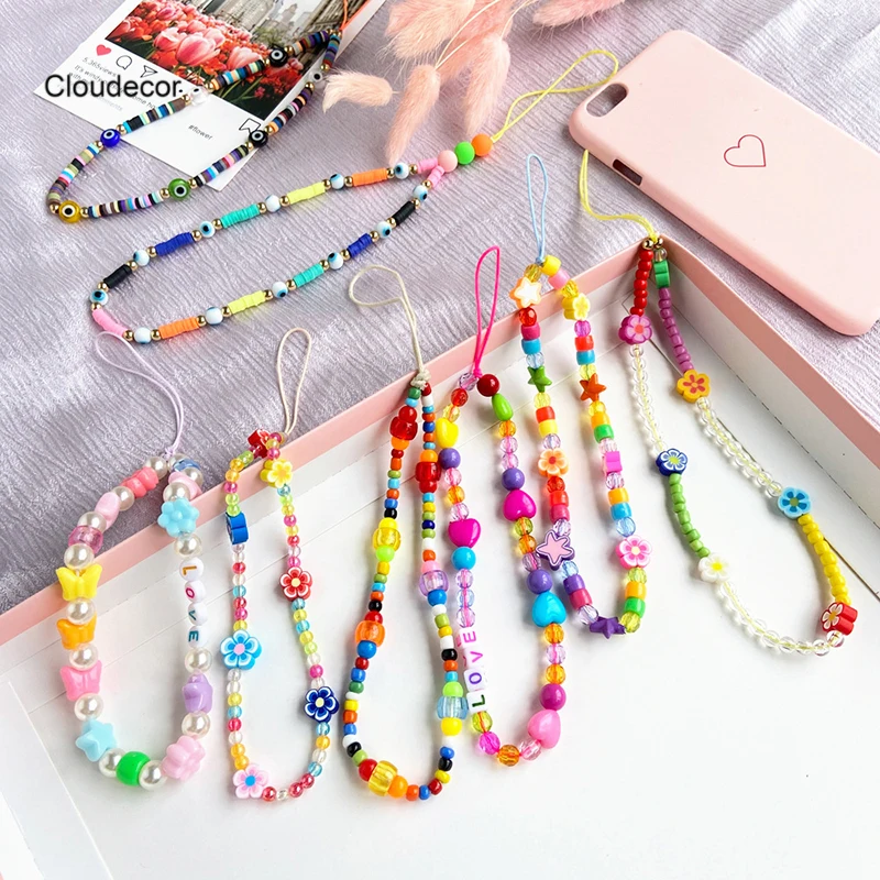 New Blue Eye Beads Clay Mobile Phone Strap Lanyard Women Colorful Soft Clay Rope For Cell Phone Case Butterfly Hanging Cord
New Blue Eye Beads Clay Mobile Phone Strap Lanyard Women Colorful Soft Clay Rope For Cell Phone Case Butterfly Hanging Cord