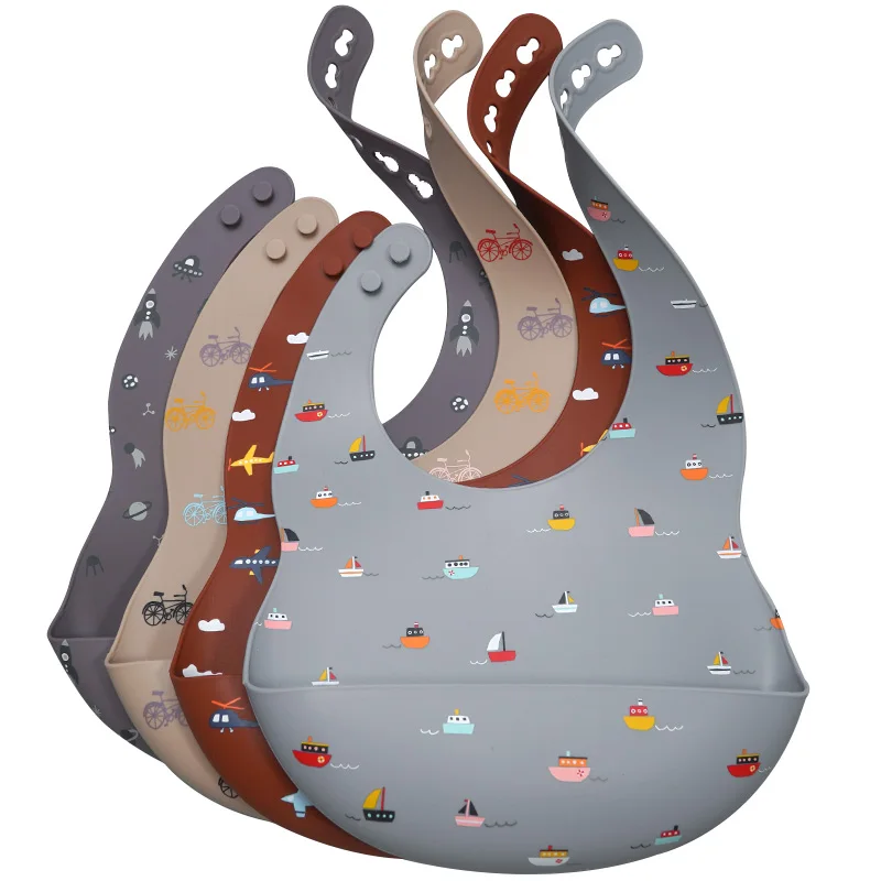 Waterproof BPA Free Silicone Baby Bibs Cute Pattern Printed with Food Cather, Multicolors
Waterproof BPA Free Silicone Baby Bibs Cute Pattern Printed with Food Cather, Multicolors