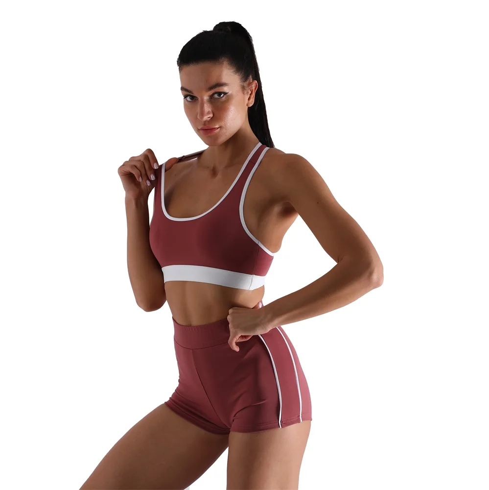 Sports Bra And Shorts 2 Pieces Yoga Set For Fitness Women Athletic Sports Yoga Suit Active Wear, Pink
Sports Bra And Shorts 2 Pieces Yoga Set For Fitness Women Athletic Sports Yoga Suit Active Wear, Pink