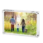 Acrylic Picture Frames, Desktop Frameless Photo Frames with Magnetic, Double Sided Transparent