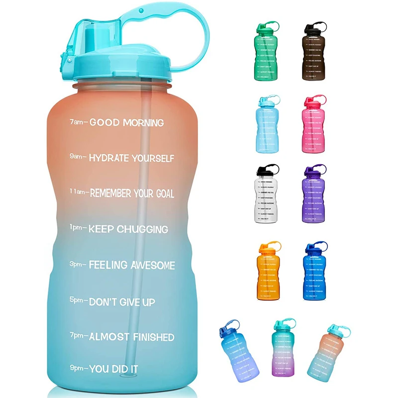 32 oz 64 oz 128 oz Fashion Design BPA Free Tritan Material Sports Water Bottle with Time Marker, Customized color
32 oz 64 oz 128 oz Fashion Design BPA Free Tritan Material Sports Water Bottle with Time Marker, Customized color
