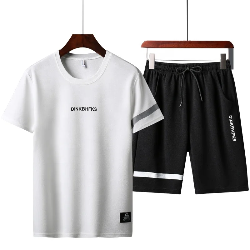 Sportswear Men's T Shirt Shorts Cotton Two Piece Set Summer Shorts Sport Sets, 4 colors
Sportswear Men's T Shirt Shorts Cotton Two Piece Set Summer Shorts Sport Sets, 4 colors