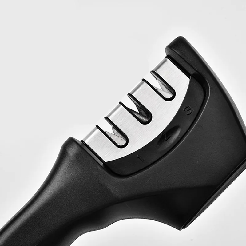 Multi Function Tool Grooves Household Mini Professional Kitchen Knife Sharpener, Black
Multi Function Tool Grooves Household Mini Professional Kitchen Knife Sharpener, Black