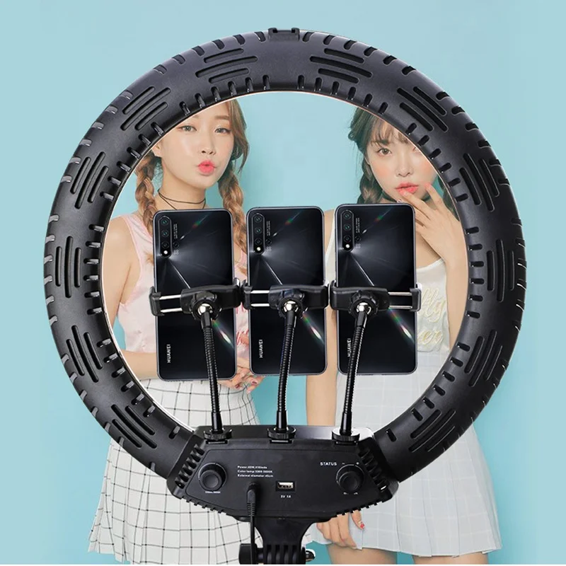 hot sell 18 inch ring light stand studio lighting kit photographic lighting rings for men, Black white
hot sell 18 inch ring light stand studio lighting kit photographic lighting rings for men, Black white