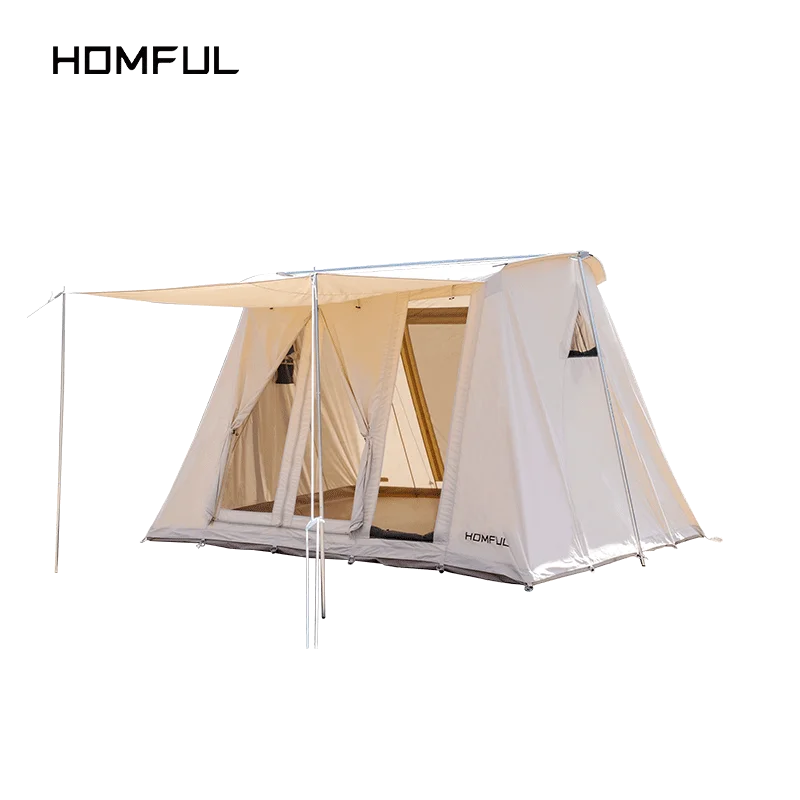 HOMFUL glamping waterproof cotton canvas tent spring camping tent outdoor four season, Beige/green
HOMFUL glamping waterproof cotton canvas tent spring camping tent outdoor four season, Beige/green