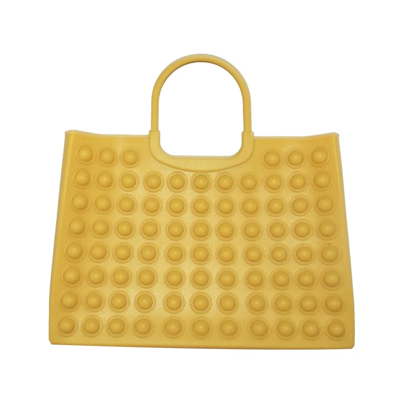 2021 new fingertip press bubble decompression bag food grade silicone easy wash beach bag fashion environmental protection bag, Customizable
2021 new fingertip press bubble decompression bag food grade silicone easy wash beach bag fashion environmental protection bag, Customizable