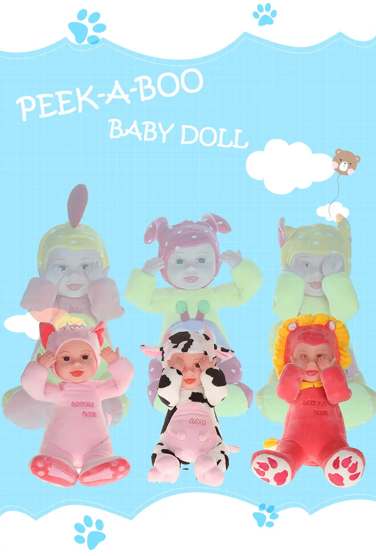 birthday gifts hide and funny seek girl dolls stuffed plush toys