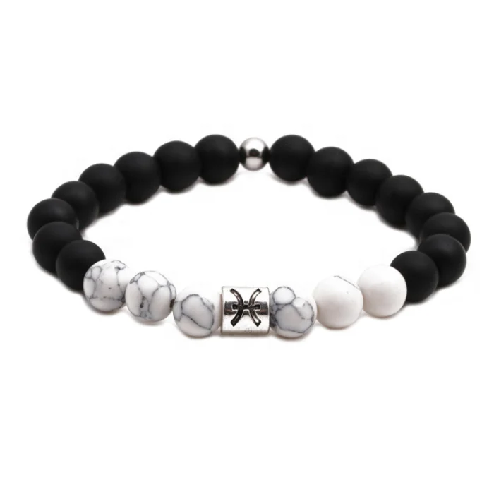 Wholesale Stainless Steel 12 Zodiac Lovers Couple Bracelet White Turquoise Bead Bracelet
Wholesale Stainless Steel 12 Zodiac Lovers Couple Bracelet White Turquoise Bead Bracelet