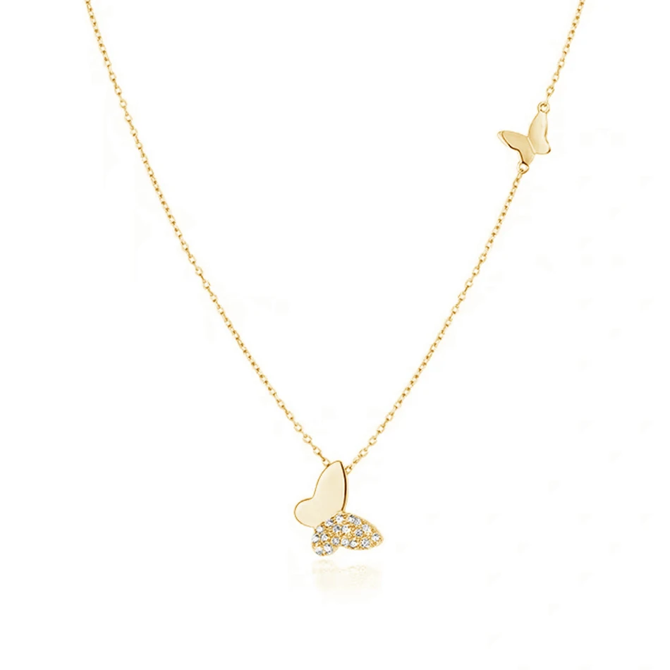 14k jewelry wholesaler hot sale dainty necklace 925 sterling silver jewelry 14k gold plated trendy butterfly pendant necklace
14k jewelry wholesaler hot sale dainty necklace 925 sterling silver jewelry 14k gold plated trendy butterfly pendant necklace
