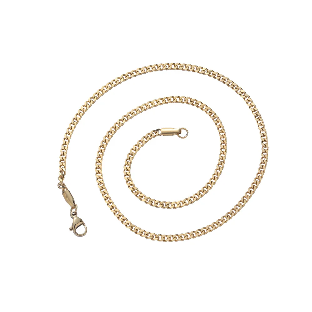 Retro Punk 3mm Stainless Steel Cuban Link Chain Hiphop Gold Chunky Necklace Wholesale Jewelry For Men, Gold,steel,rose gold
Retro Punk 3mm Stainless Steel Cuban Link Chain Hiphop Gold Chunky Necklace Wholesale Jewelry For Men, Gold,steel,rose gold