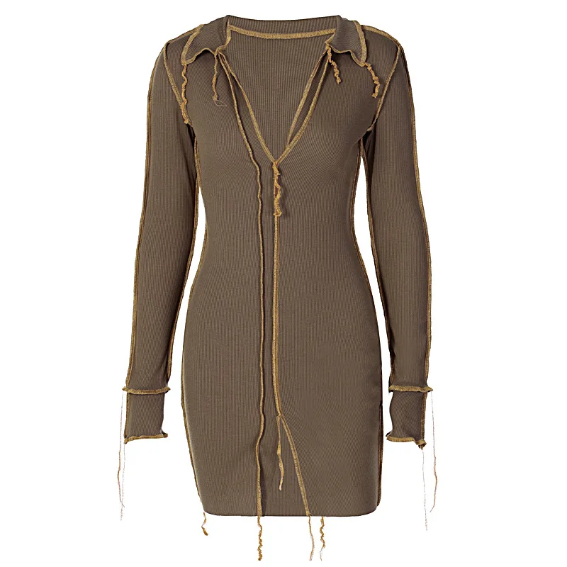 Bodycon Sexy Hot Girls' Mini Dress Long Sleeve Knit Soft Casual Apparel Women 2021 Summer Fashion Wholesale New Arrival Clothing, Customized color
Bodycon Sexy Hot Girls' Mini Dress Long Sleeve Knit Soft Casual Apparel Women 2021 Summer Fashion Wholesale New Arrival Clothing, Customized color
