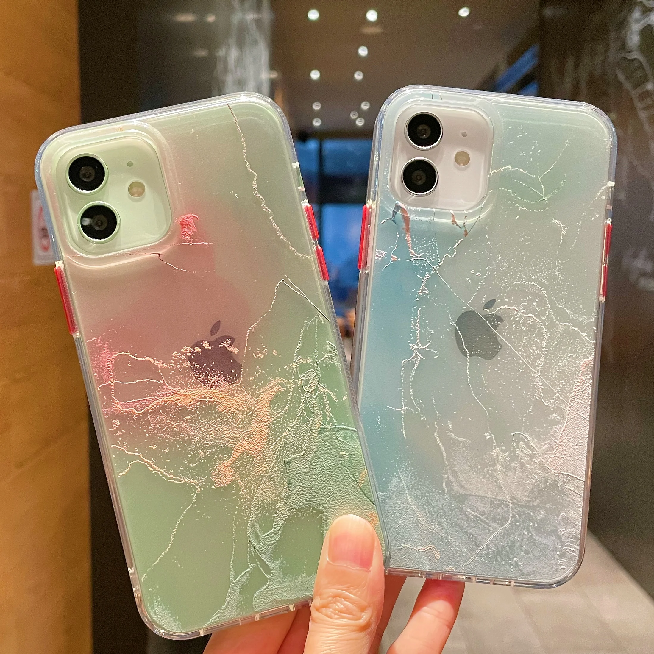 New Gradient Color For Iphone 12 Promax Mobile Phone Case Colorful Acrylic 11 Promax Protective Cover Xs Xr Max 7/8Plus Tpu Case, 6 colors 
New Gradient Color For Iphone 12 Promax Mobile Phone Case Colorful Acrylic 11 Promax Protective Cover Xs Xr Max 7/8Plus Tpu Case, 6 colors